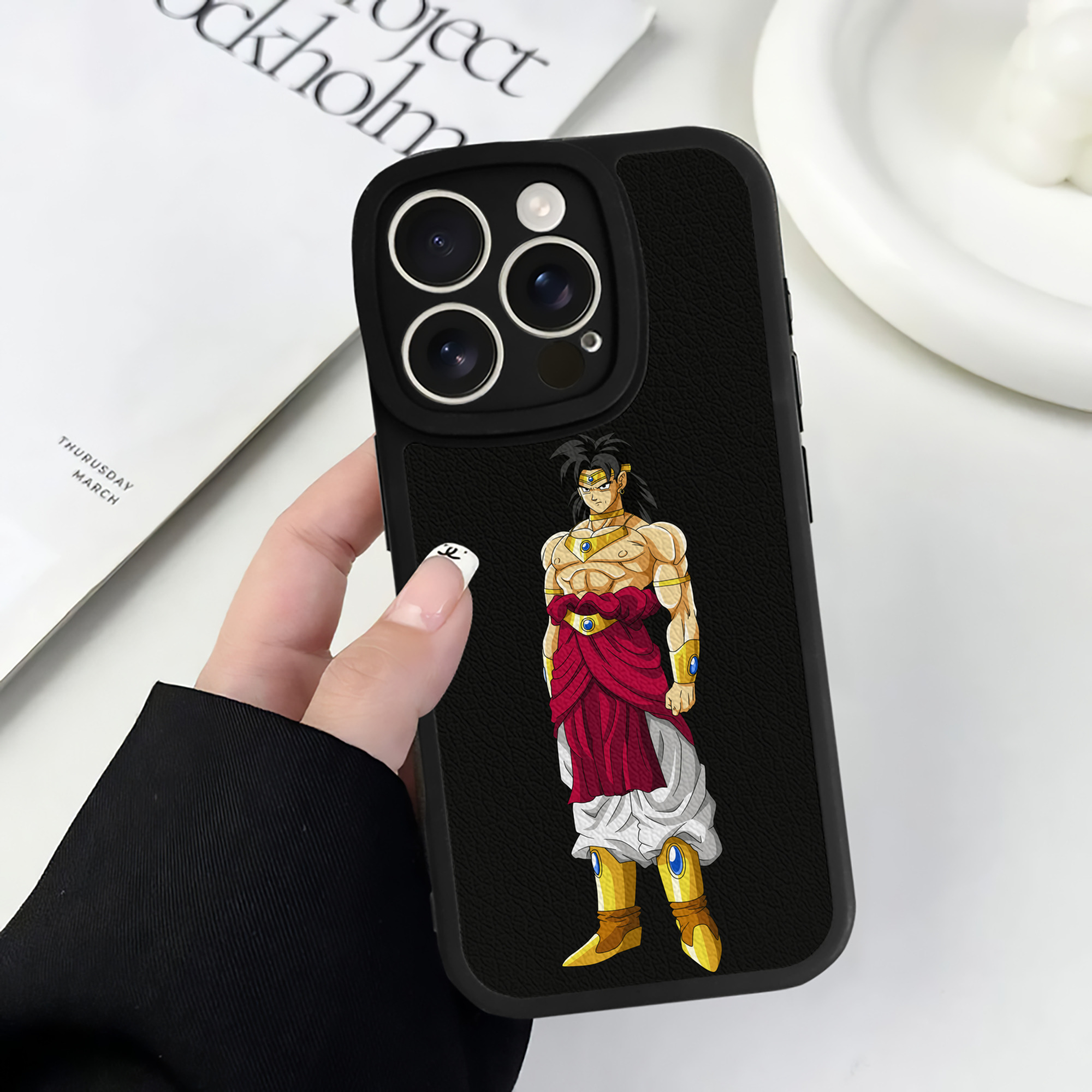 （画像用） ドラゴンボール DRAGON BALL 【iPhone 16シリーズ対応】シリコンスマホケース（レザー調） 材質：シリコン